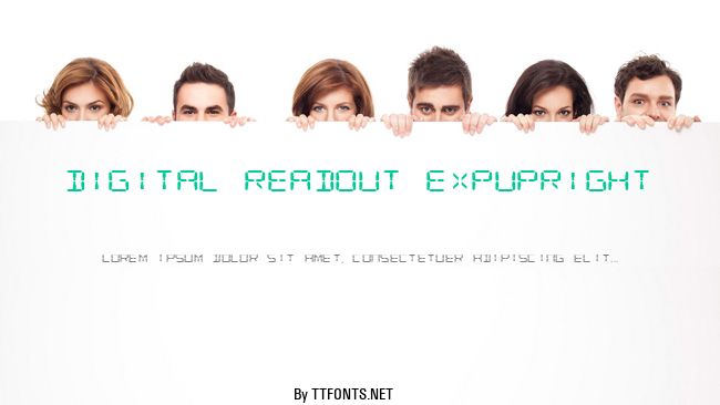 Digital Readout ExpUpright example
